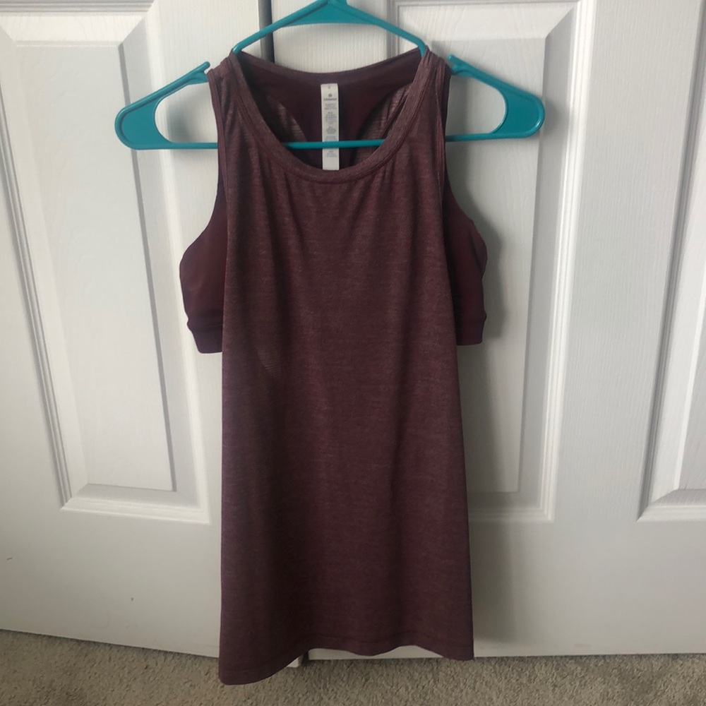 LULULEMON maroon tank top